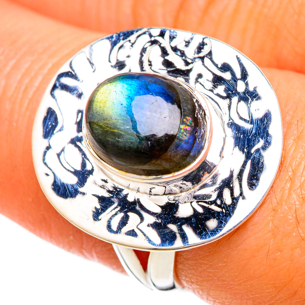 Labradorite Rings handcrafted by Anasilvercos - RING104257