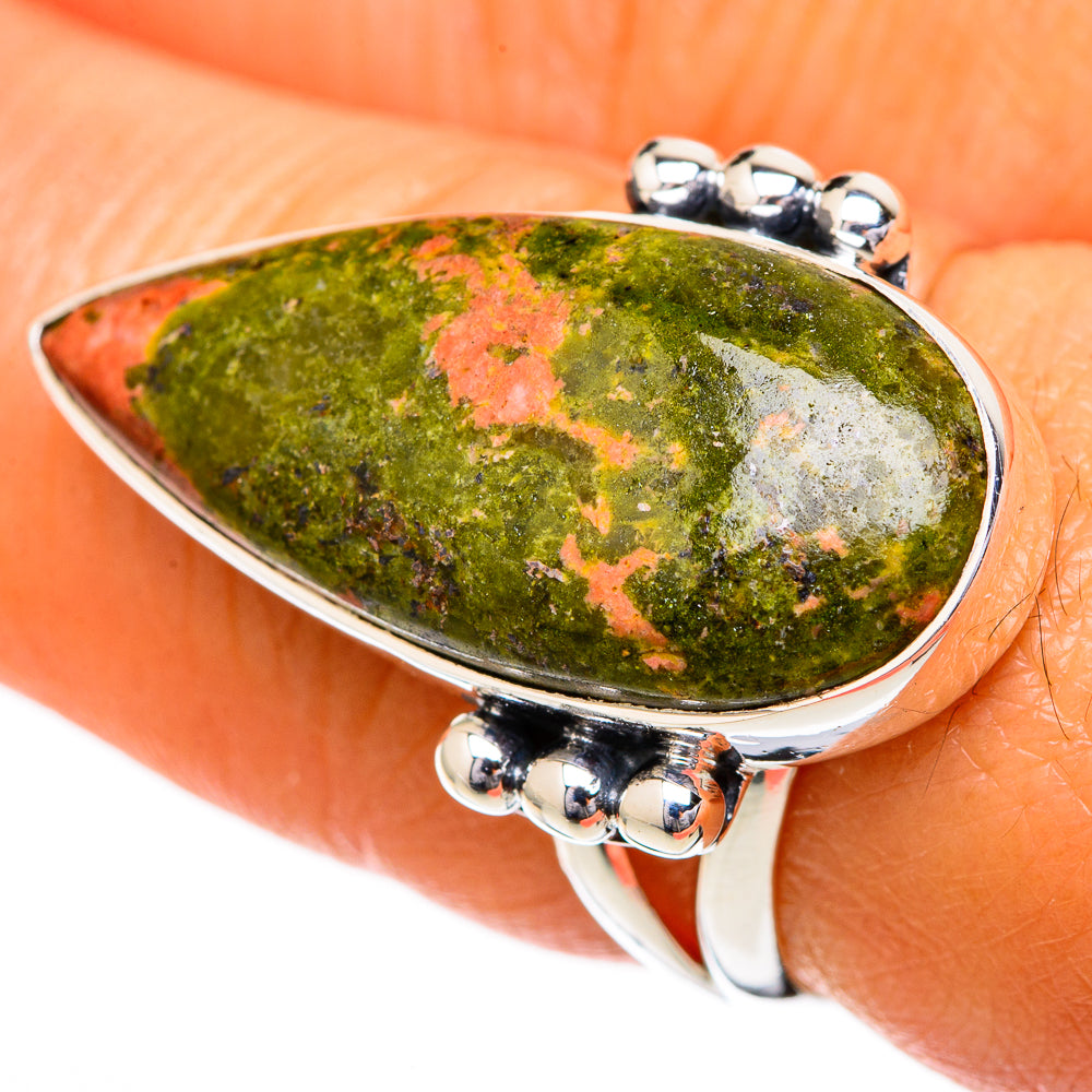 Unakite Rings handcrafted by Anasilvercos - RING104265