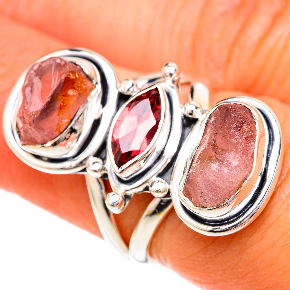 Rose Quartz Rings handcrafted by Anasilvercos - RING104271
