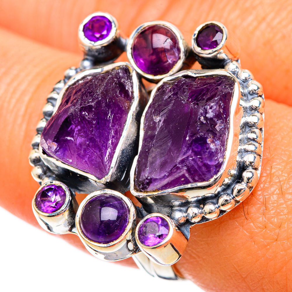 Amethyst Rings handcrafted by Anasilvercos - RING104274