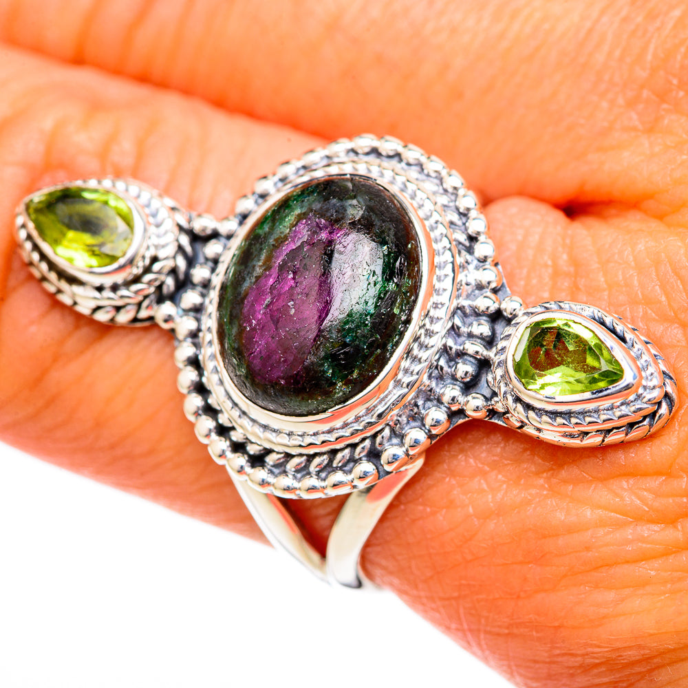 Russian Eudialyte Rings handcrafted by Anasilvercos - RING104284