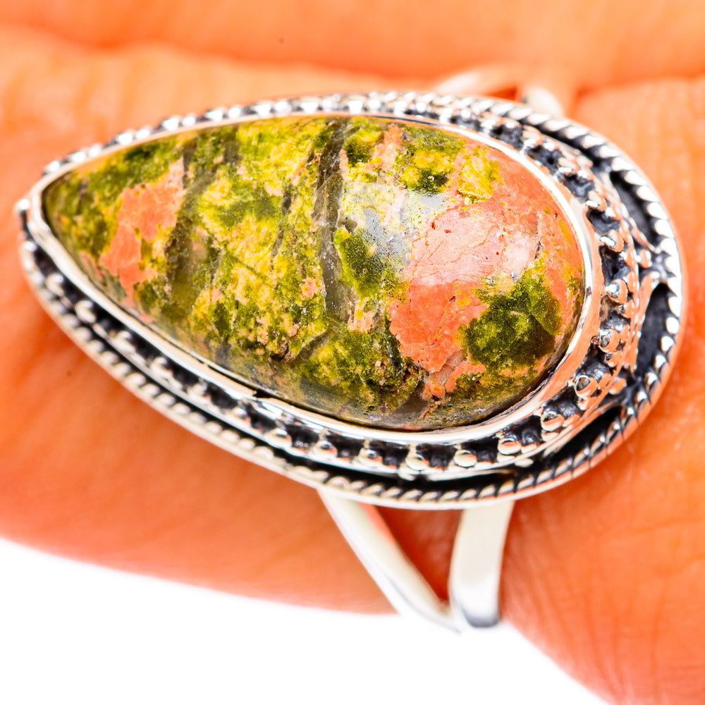 Unakite Rings handcrafted by Anasilvercos - RING104286