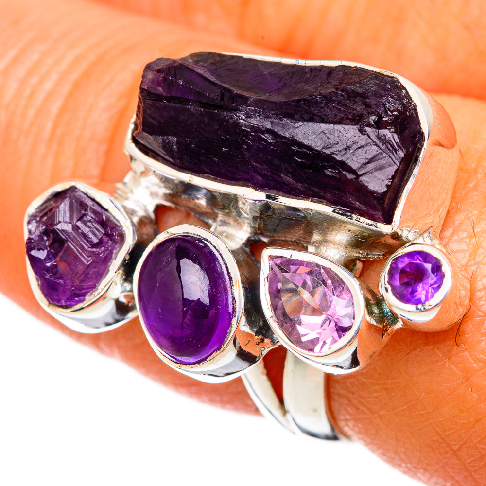 Amethyst Rings handcrafted by Anasilvercos - RING104292