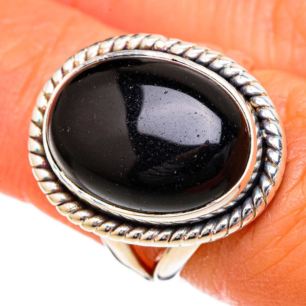 Black Onyx Rings handcrafted by Anasilvercos - RING104295