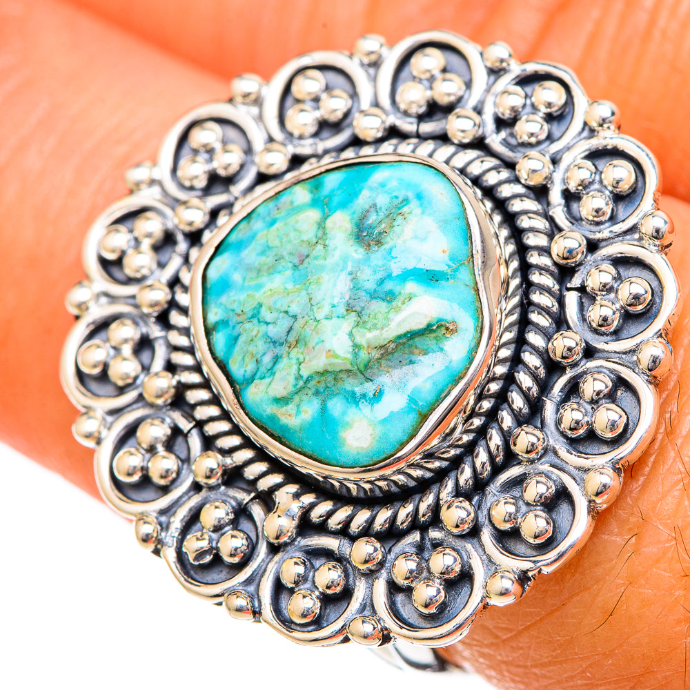 Chrysocolla Rings handcrafted by Anasilvercos - RING104298