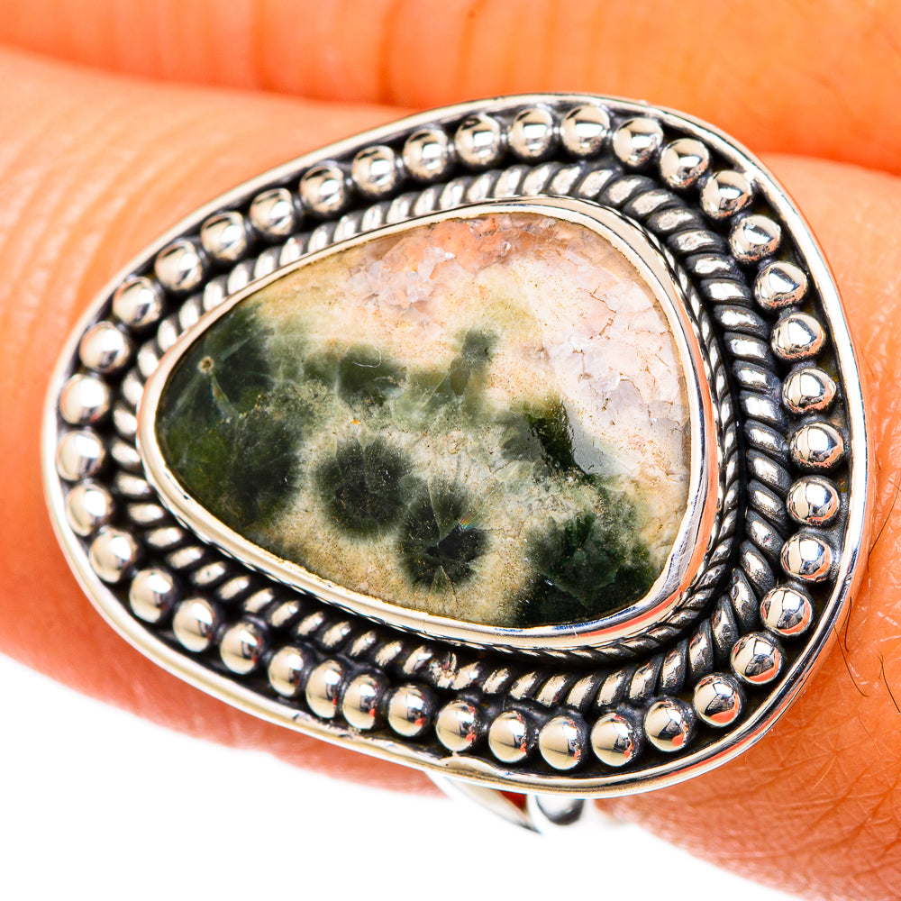 Ocean Jasper Rings handcrafted by Anasilvercos - RING104300