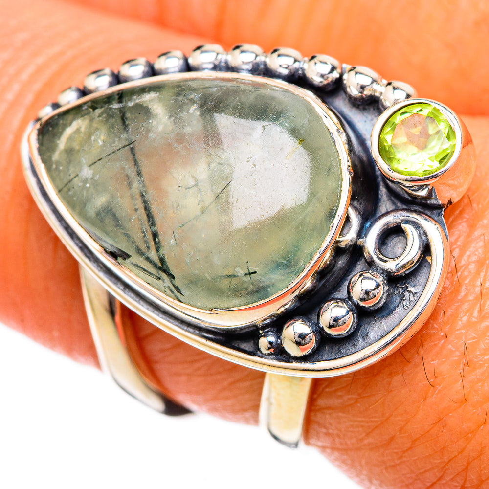 Prehnite Rings handcrafted by Anasilvercos - RING104305
