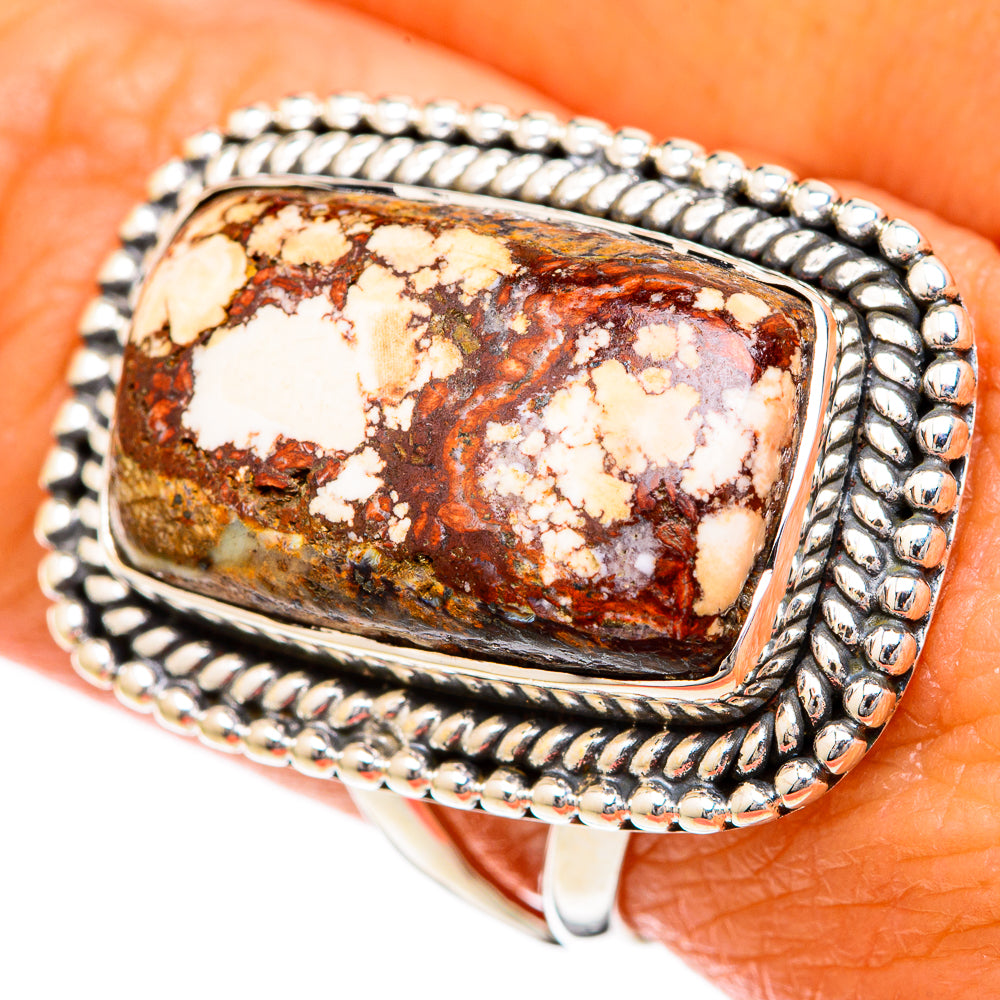 Wild Horse Jasper Rings handcrafted by Anasilvercos - RING104310