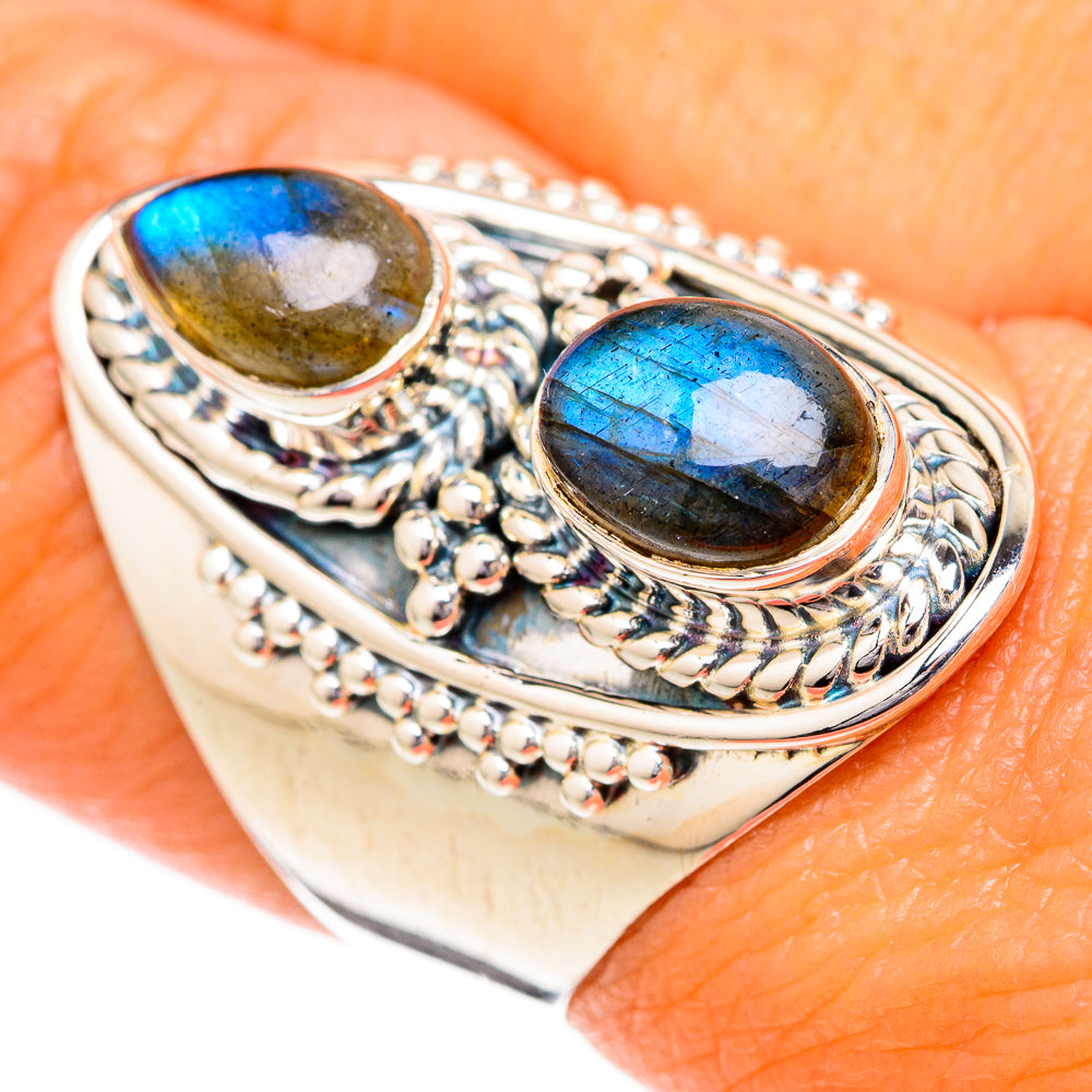 Labradorite Rings handcrafted by Anasilvercos - RING104317