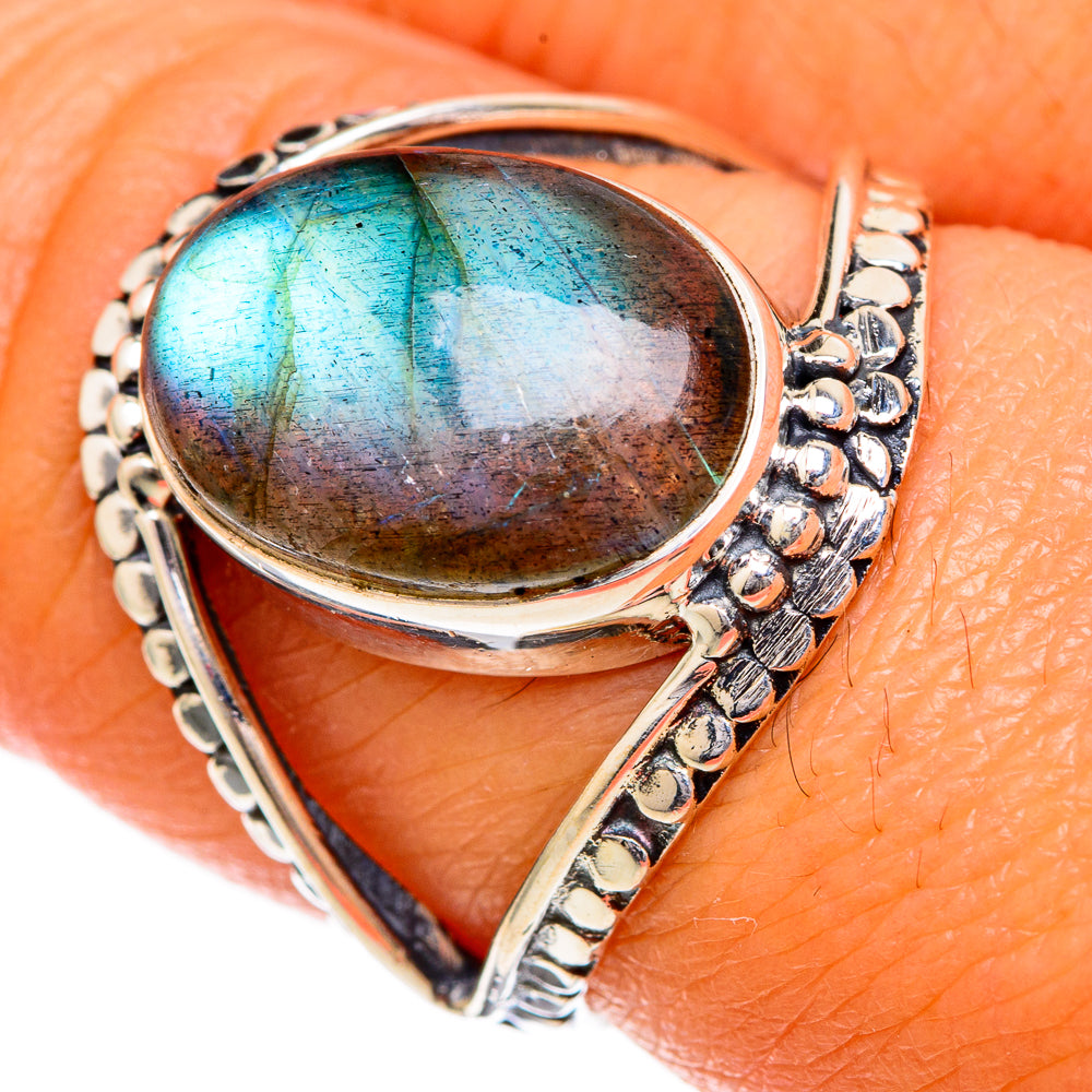 Labradorite Rings handcrafted by Anasilvercos - RING104318