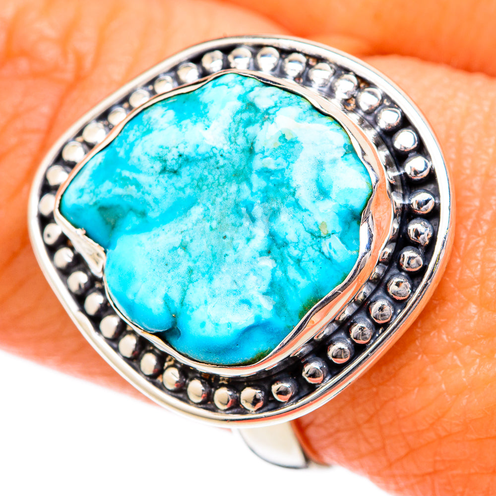 Chrysocolla Rings handcrafted by Anasilvercos - RING104331