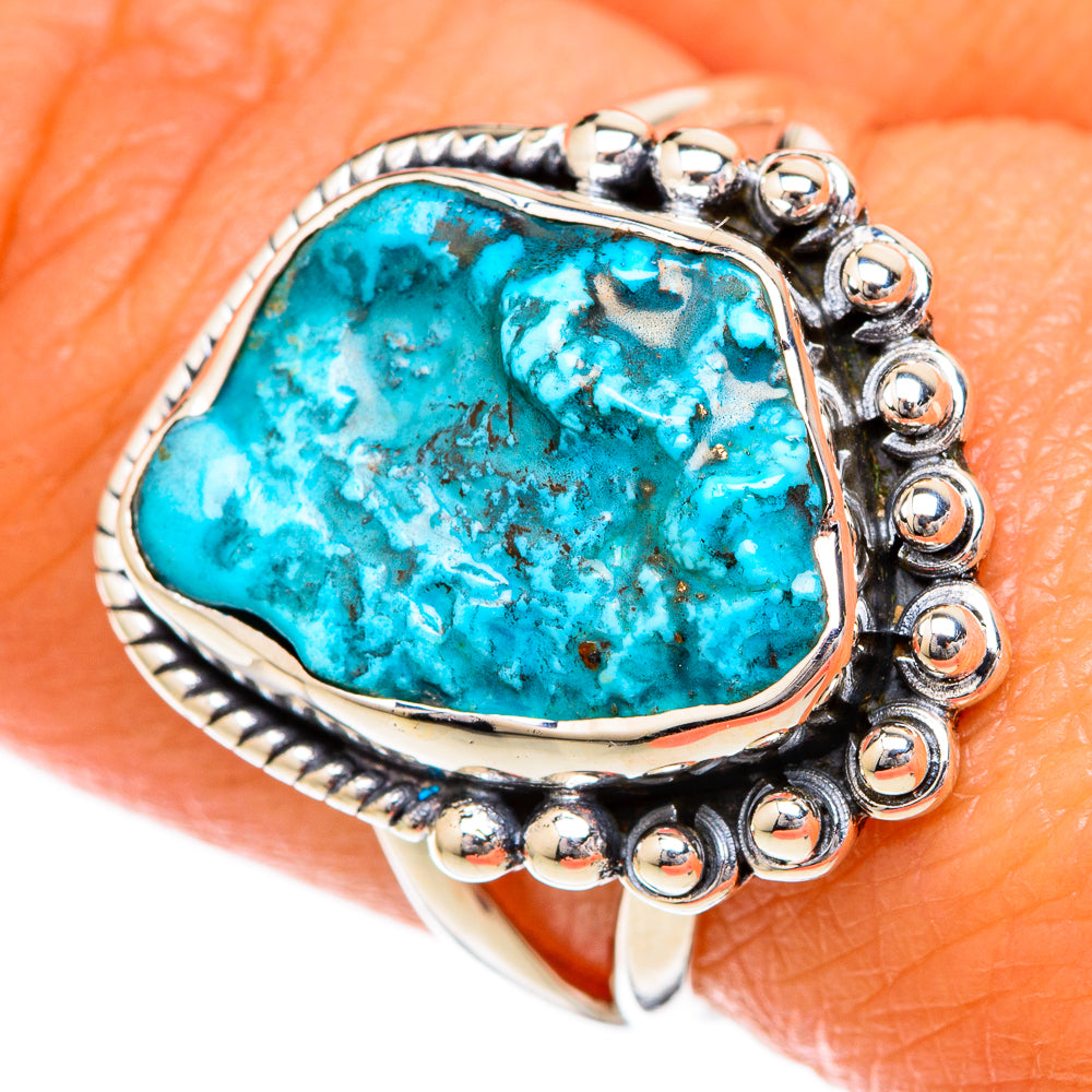 Chrysocolla Rings handcrafted by Anasilvercos - RING104333