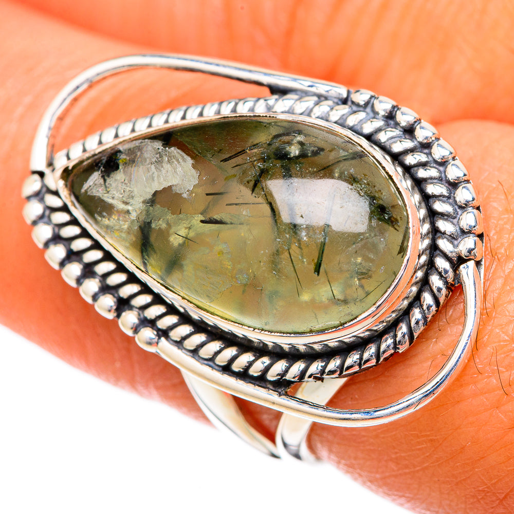 Prehnite Rings handcrafted by Anasilvercos - RING104338
