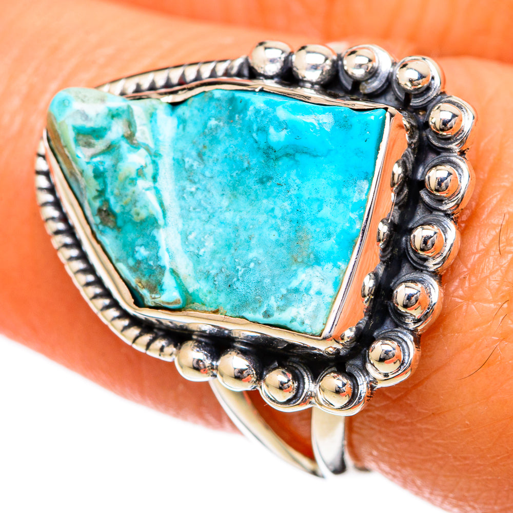 Chrysocolla Rings handcrafted by Anasilvercos - RING104343