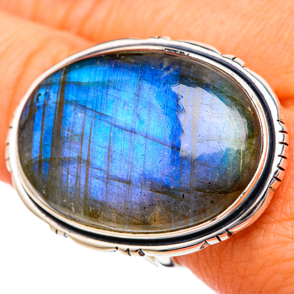 Labradorite Rings handcrafted by Anasilvercos - RING104349