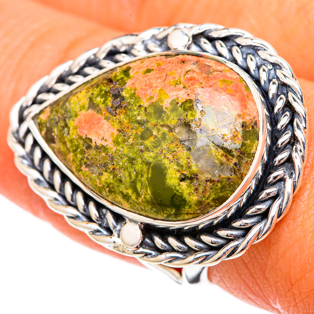 Unakite Rings handcrafted by Anasilvercos - RING104353