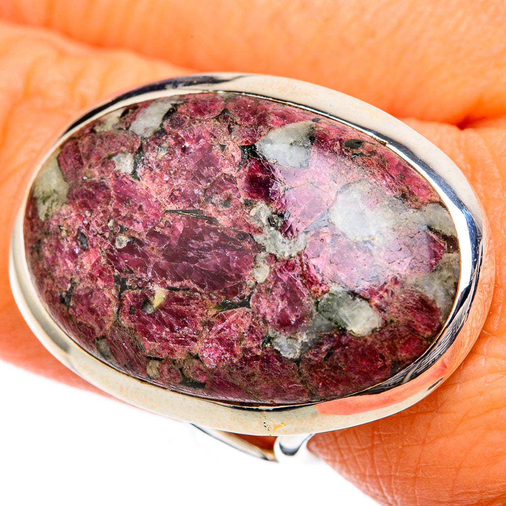 Russian Eudialyte Rings handcrafted by Anasilvercos - RING104365