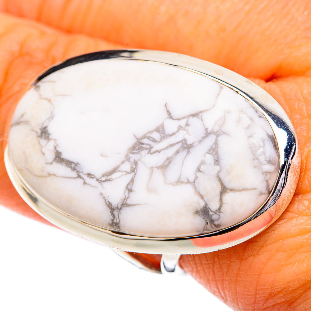 Howlite Rings handcrafted by Anasilvercos - RING104371