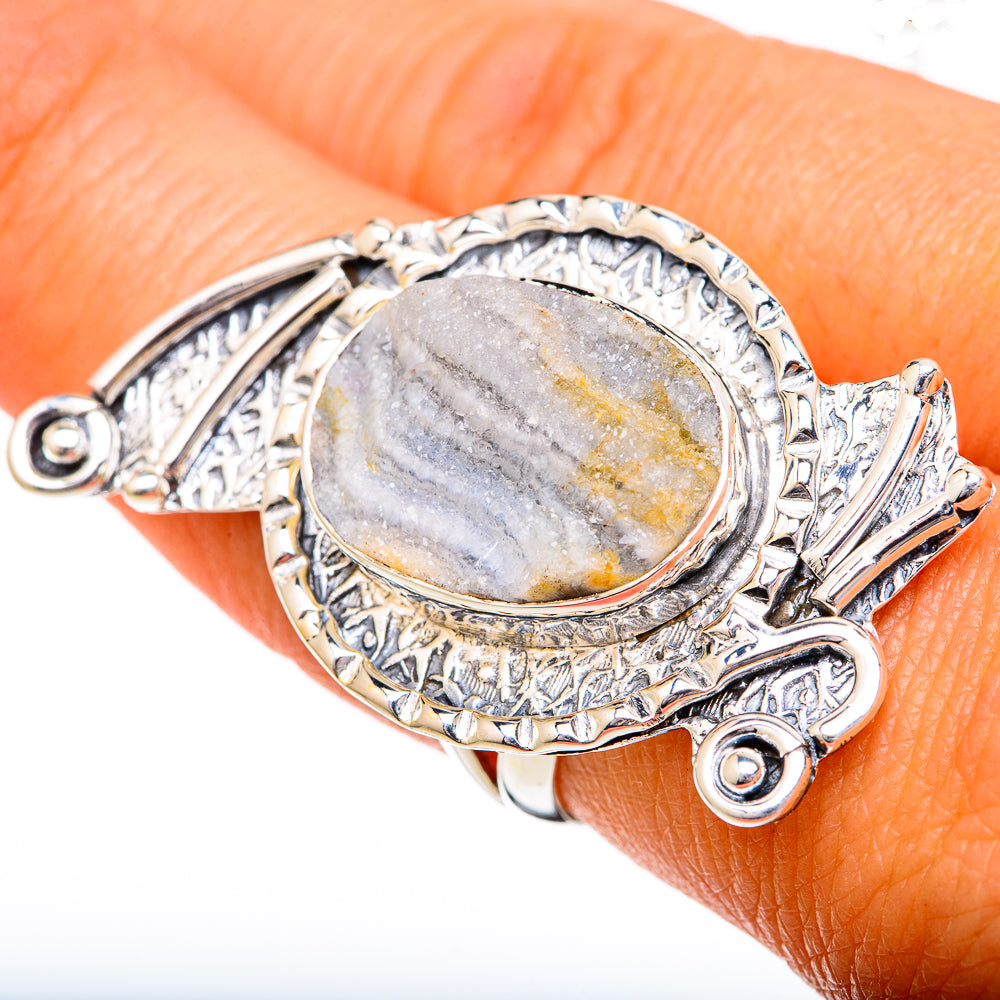 Desert Druzy Rings handcrafted by Anasilvercos - RING104374