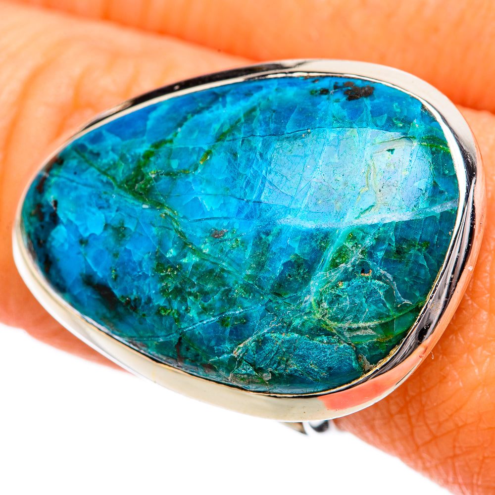 Chrysocolla Rings handcrafted by Anasilvercos - RING104381