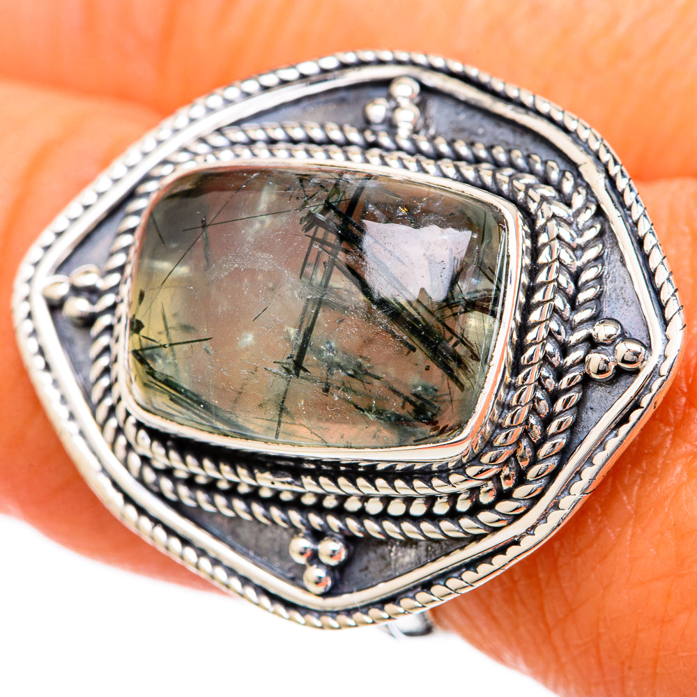 Prehnite Rings handcrafted by Anasilvercos - RING104387