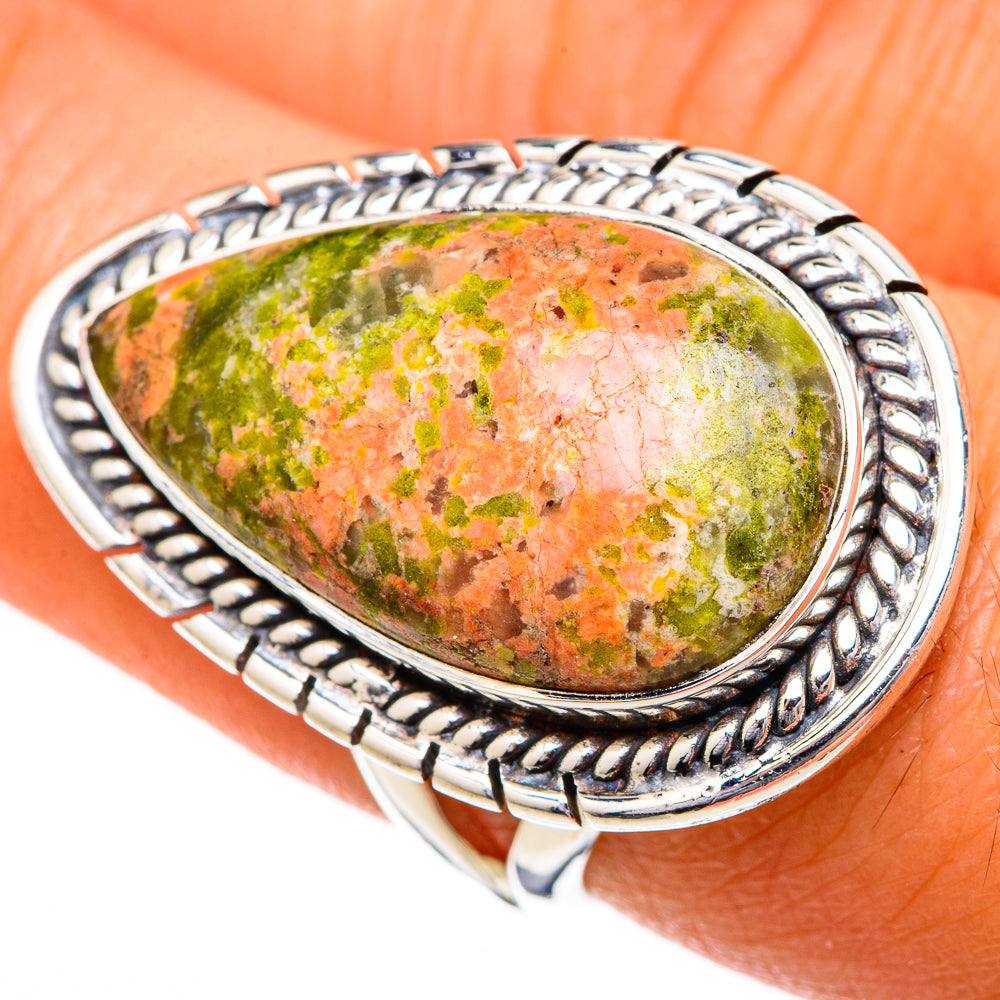 Unakite Rings handcrafted by Anasilvercos - RING104389
