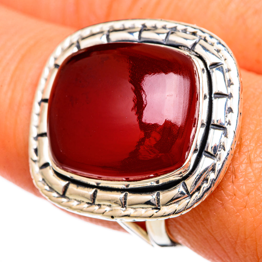 Red Onyx Rings handcrafted by Anasilvercos - RING104396