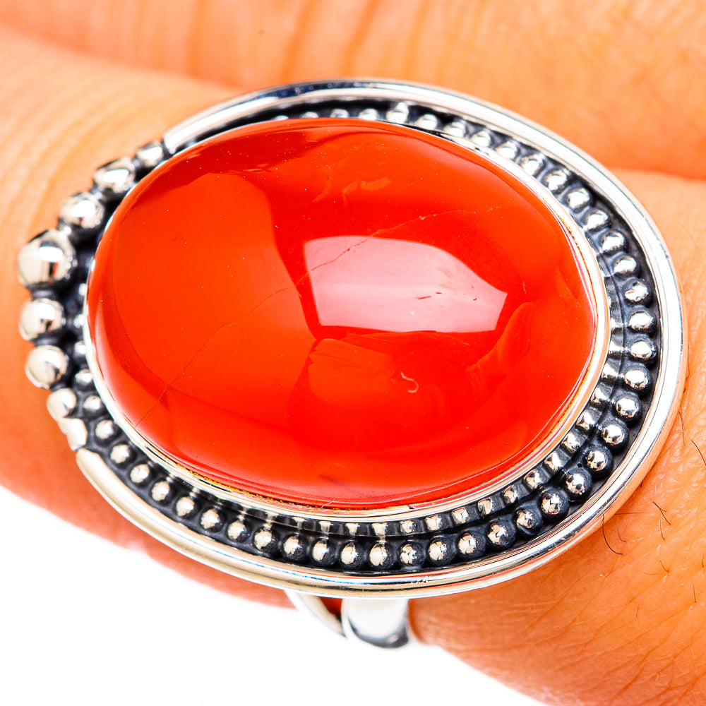 Carnelian Rings handcrafted by Anasilvercos - RING104426