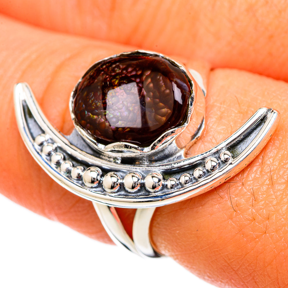 Mexican Fire Agate Rings handcrafted by Anasilvercos - RING104450