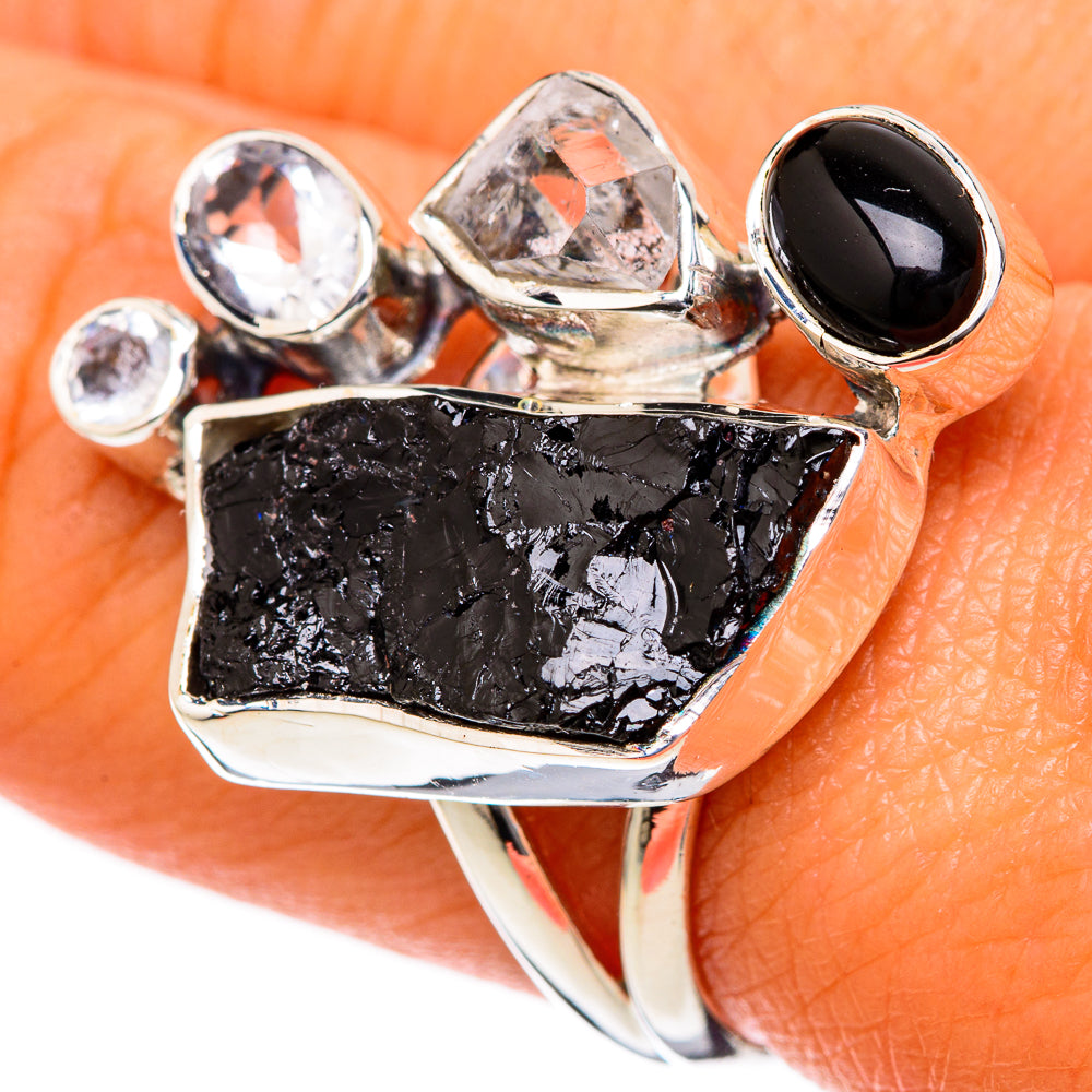 Tektite Rings handcrafted by Anasilvercos - RING104457