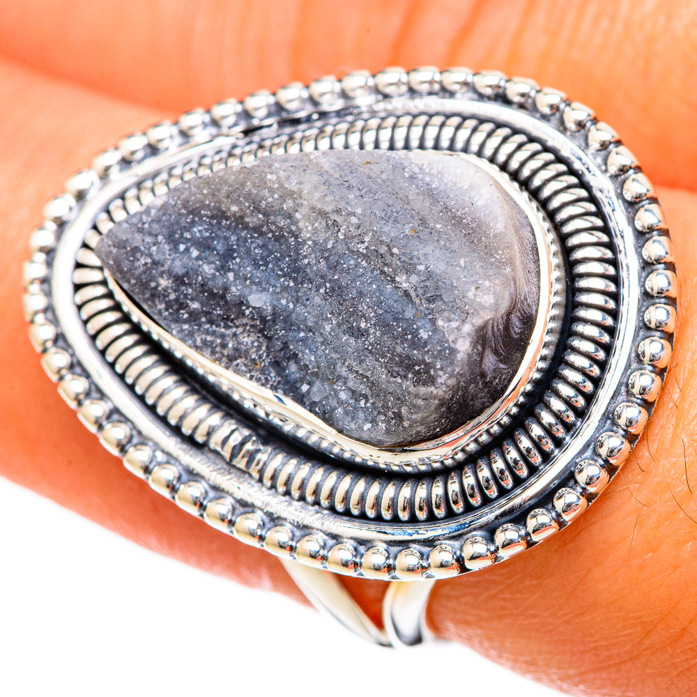 Desert Druzy Rings handcrafted by Anasilvercos - RING104463
