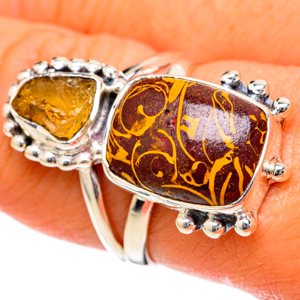 Coquina Jasper Rings handcrafted by Anasilvercos - RING104492