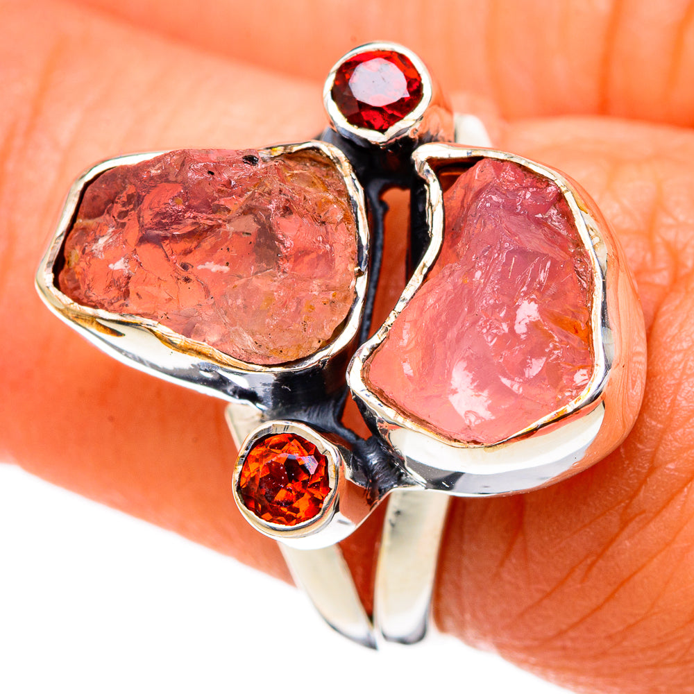 Rose Quartz Rings handcrafted by Anasilvercos - RING104494