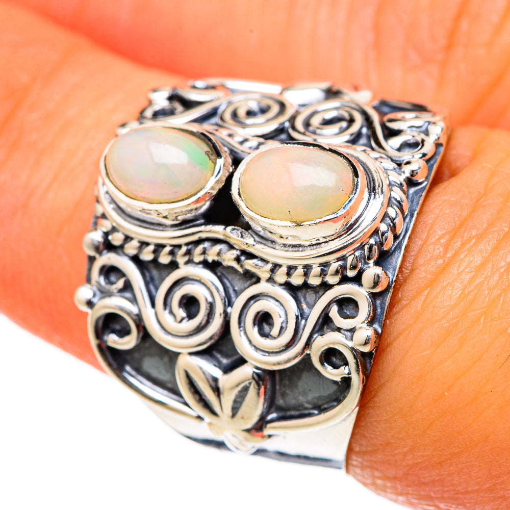 Ethiopian Opal Rings handcrafted by Anasilvercos - RING104502