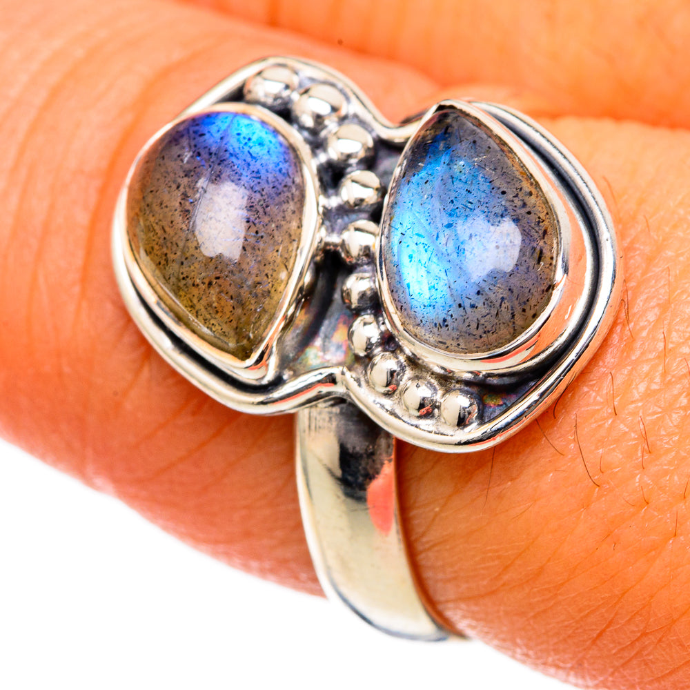 Labradorite Rings handcrafted by Anasilvercos - RING104507