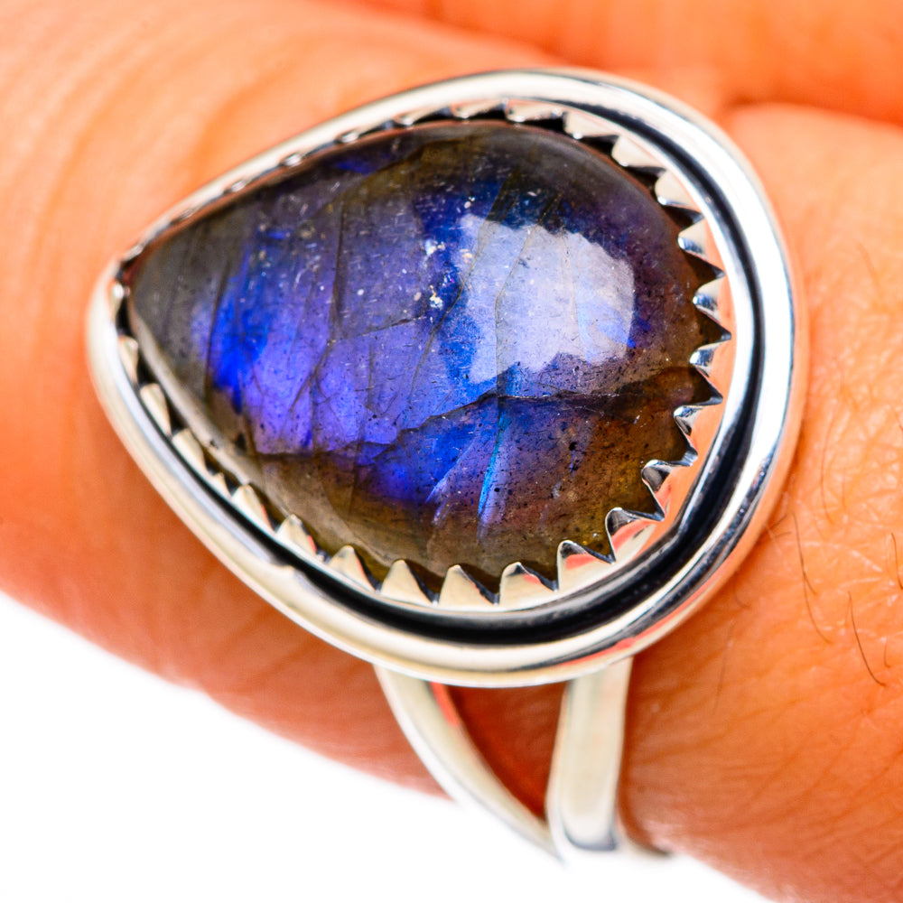 Labradorite Rings handcrafted by Anasilvercos - RING104511