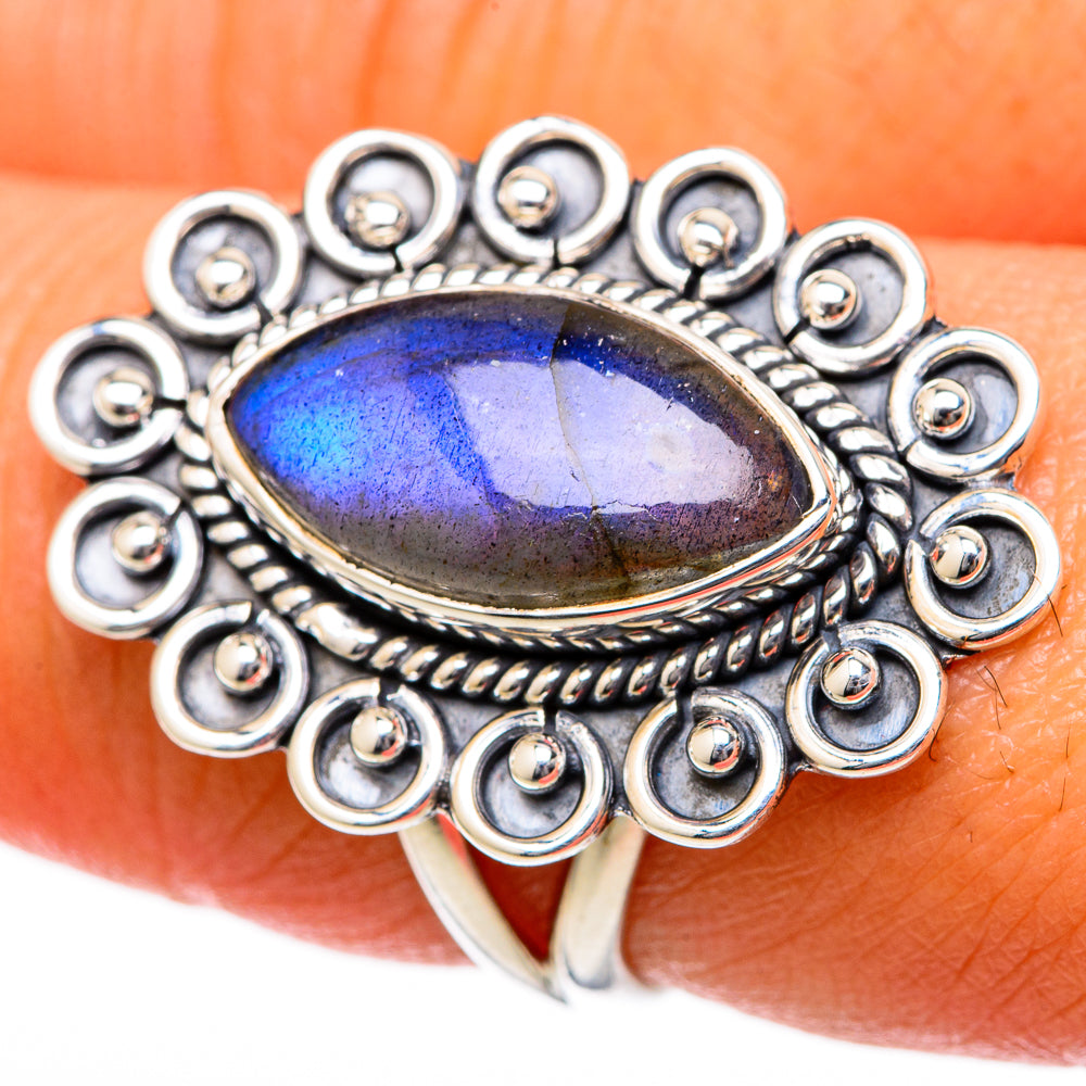Labradorite Rings handcrafted by Anasilvercos - RING104525