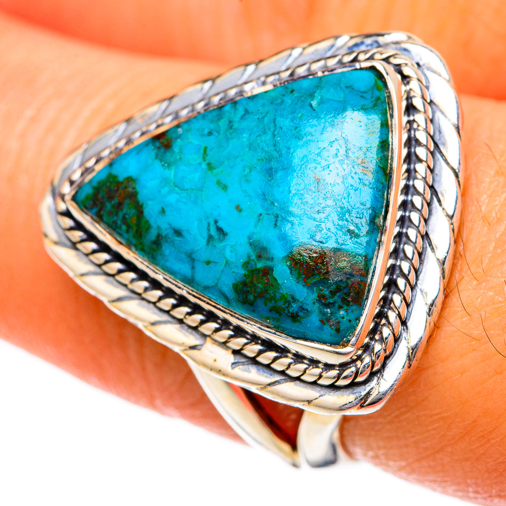 Chrysocolla Rings handcrafted by Anasilvercos - RING104527