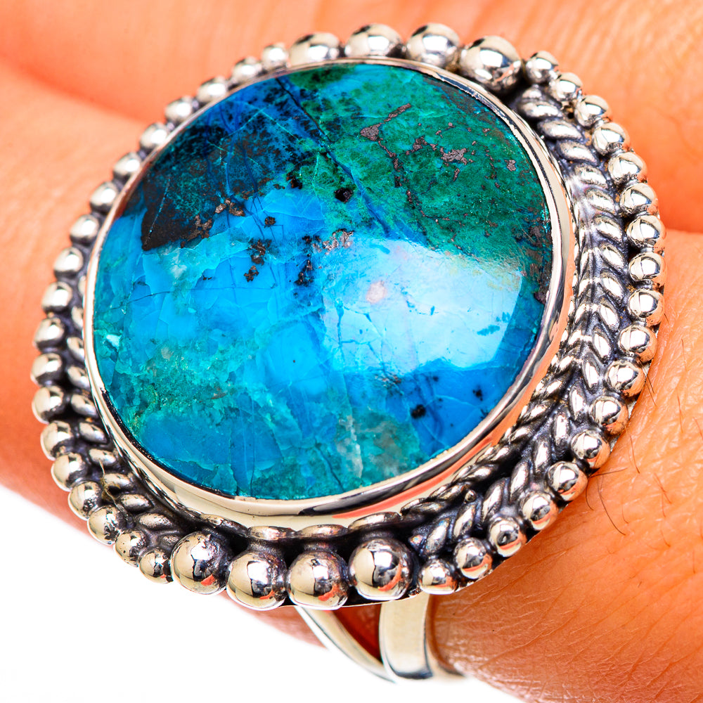 Chrysocolla Rings handcrafted by Anasilvercos - RING104551