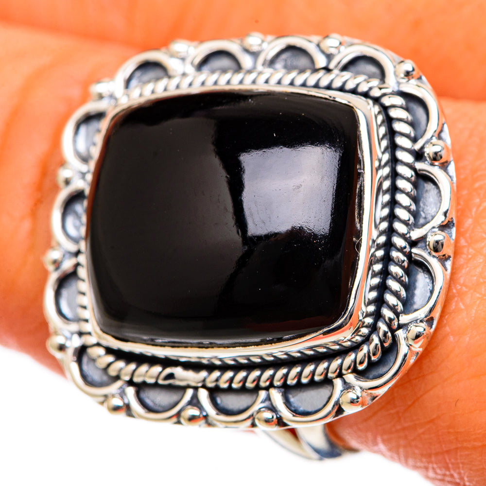 Black Onyx Rings handcrafted by Anasilvercos - RING104577