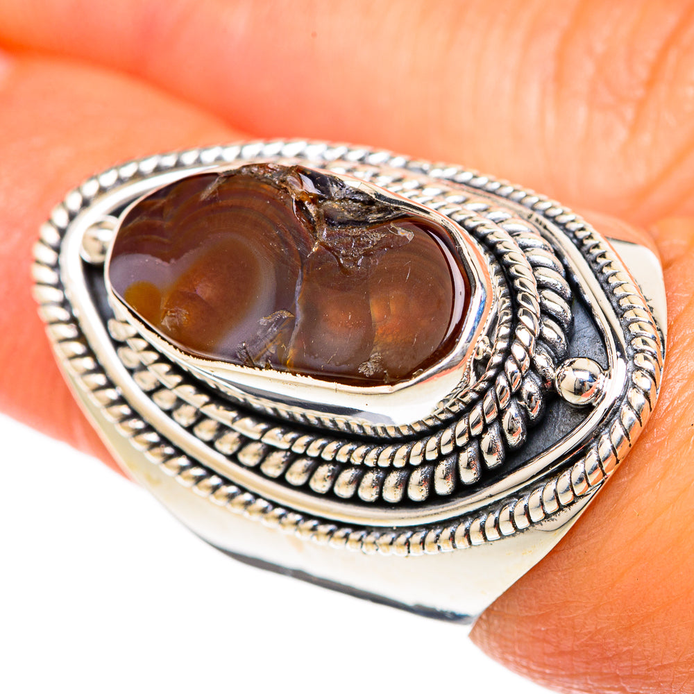 Mexican Fire Agate Rings handcrafted by Anasilvercos - RING104600