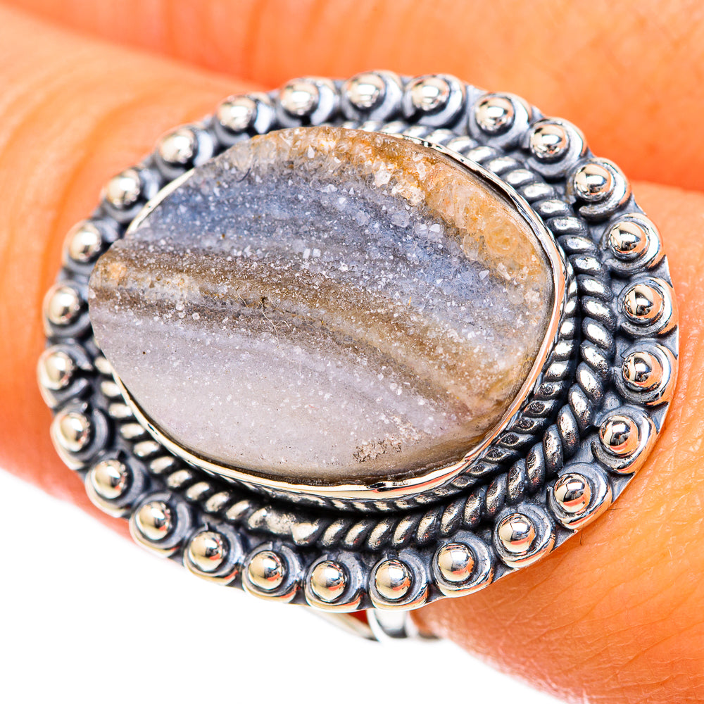 Desert Druzy Rings handcrafted by Anasilvercos - RING104614