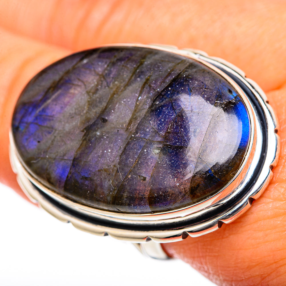 Labradorite Rings handcrafted by Anasilvercos - RING104617
