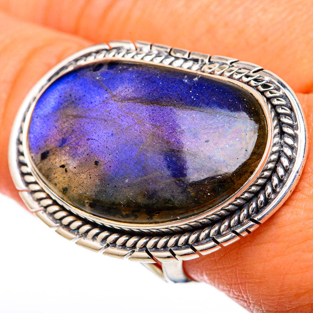 Labradorite Rings handcrafted by Anasilvercos - RING104626