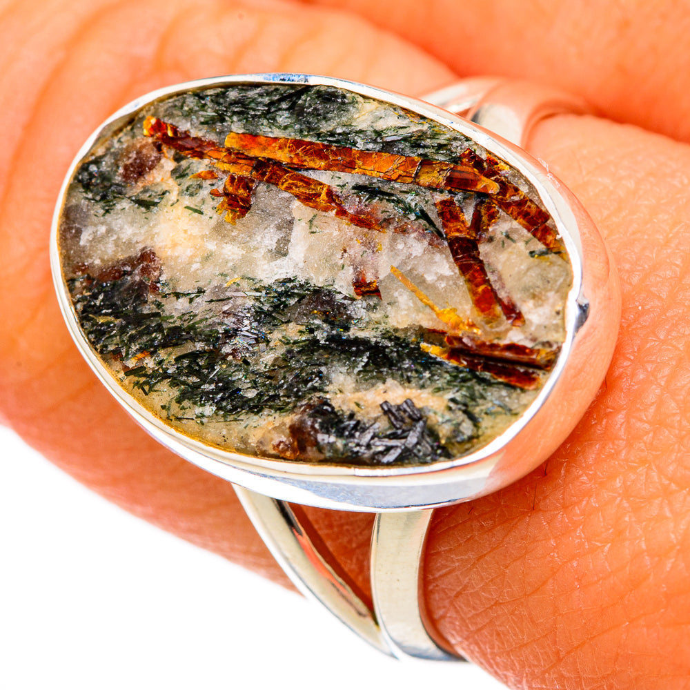 Astrophyllite Rings handcrafted by Anasilvercos - RING104638