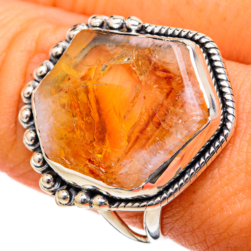 Citrine Rings handcrafted by Anasilvercos - RING104641