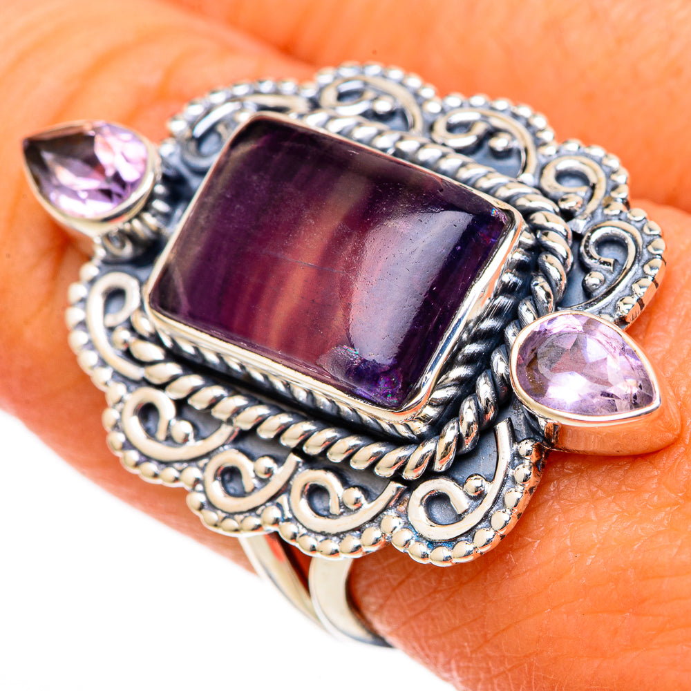 Fluorite Rings handcrafted by Anasilvercos - RING104647