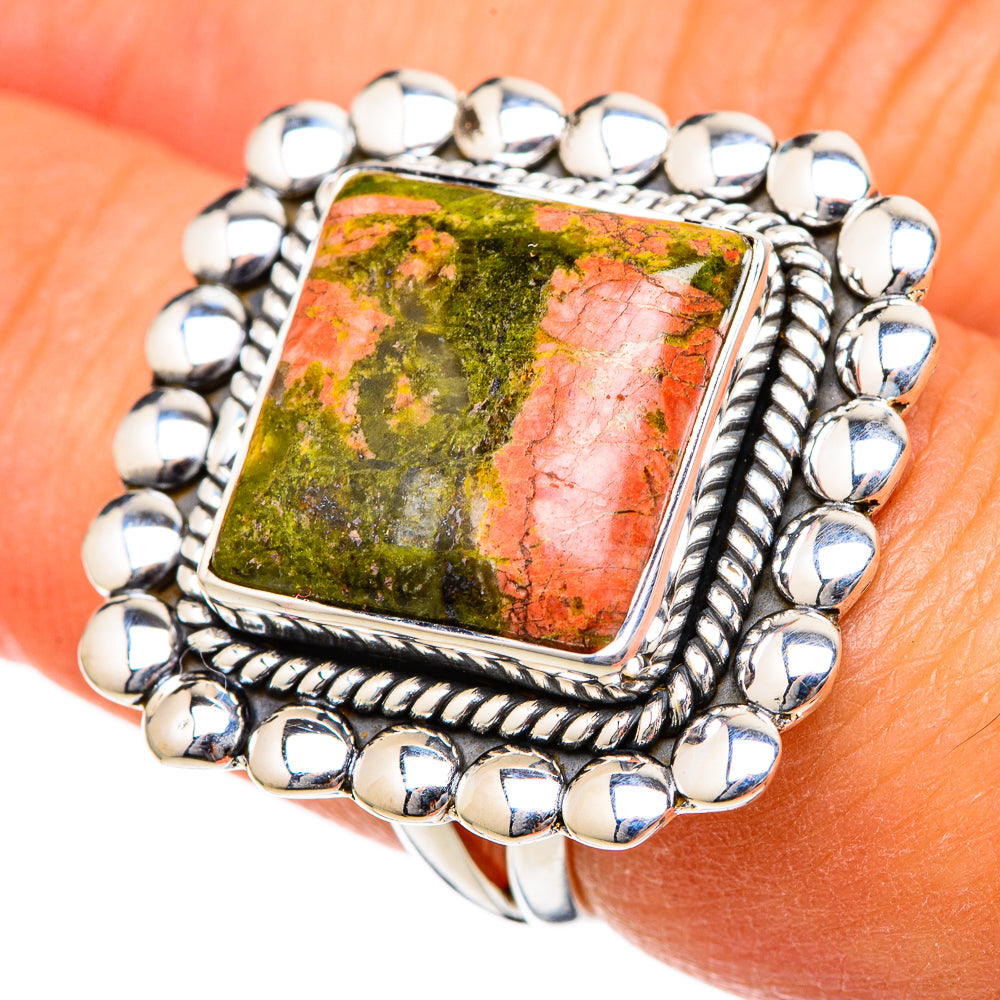 Unakite Rings handcrafted by Anasilvercos - RING104662