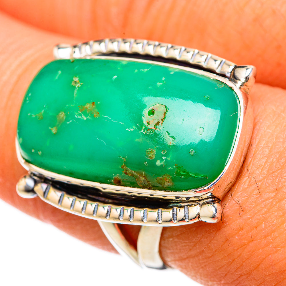 Chrysoprase Rings handcrafted by Anasilvercos - RING104665