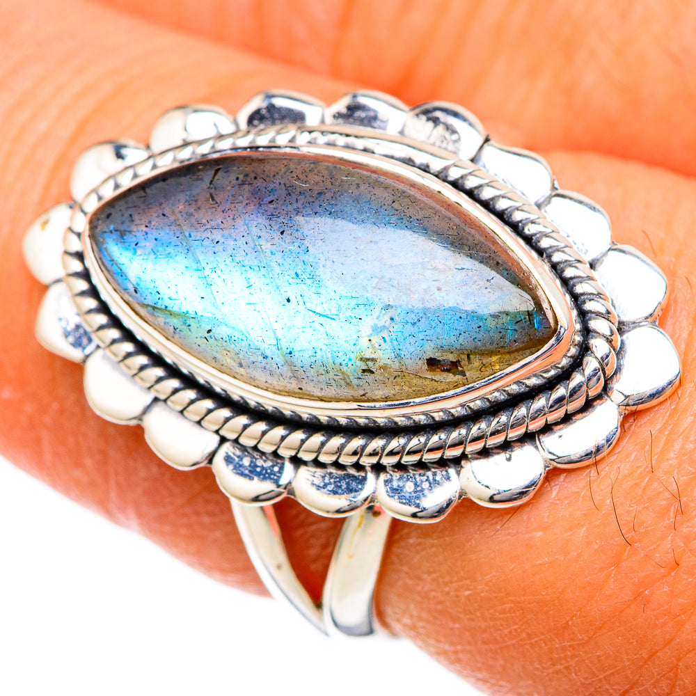 Labradorite Rings handcrafted by Anasilvercos - RING104685